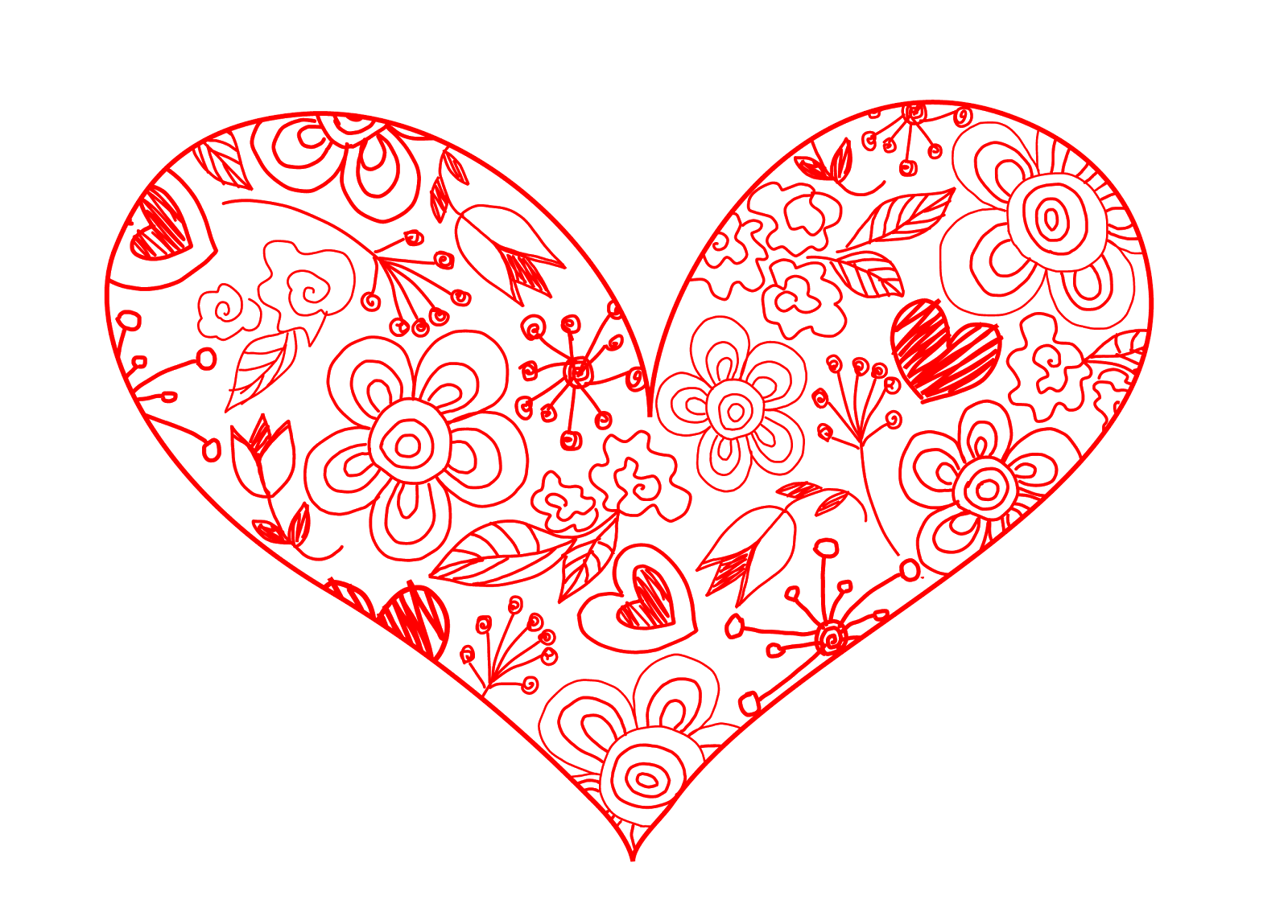 Heart Drawing PNG Isolated Photo