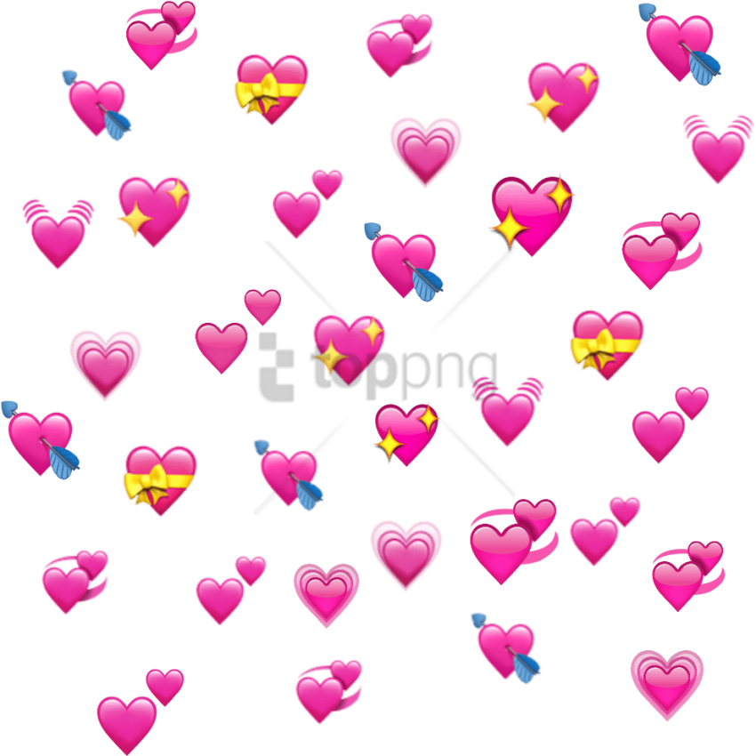 Heart Emojis PNG Isolated Pic