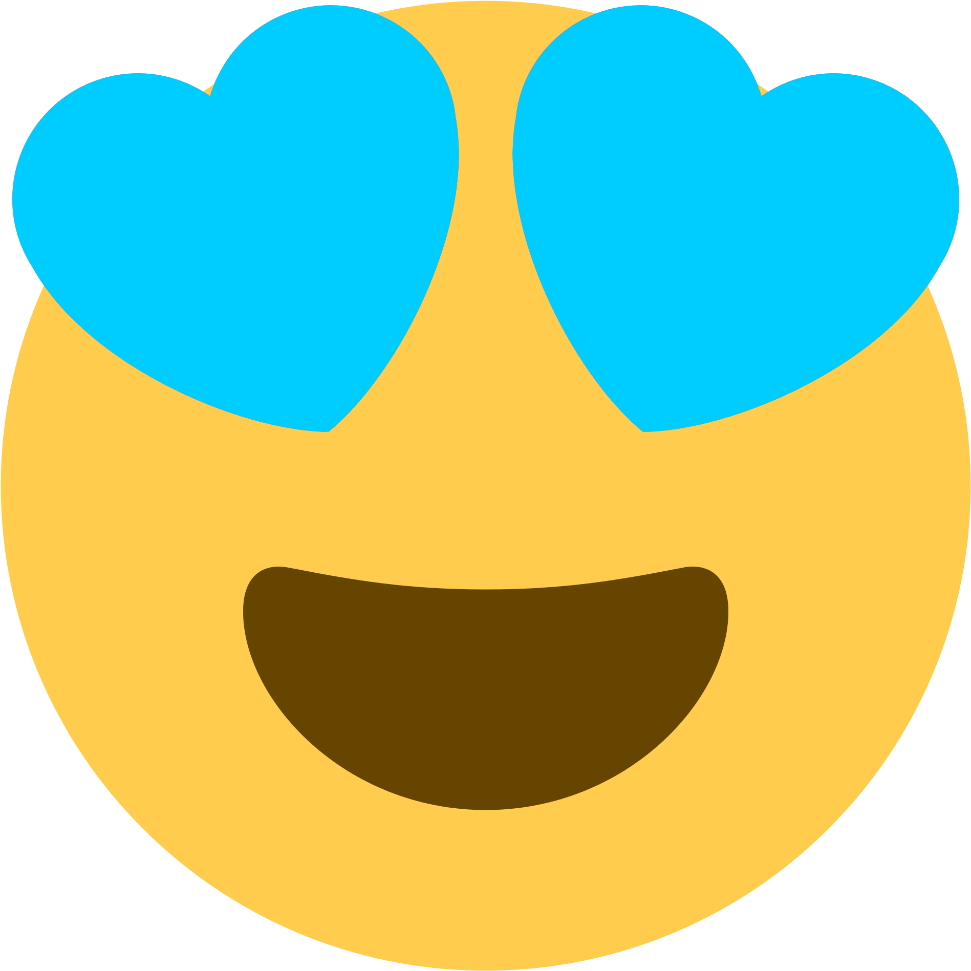 Heart Eye Emoji PNG Isolated Image