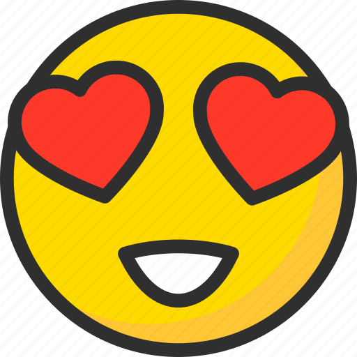 Heart Eye Emoji PNG Isolated Photos