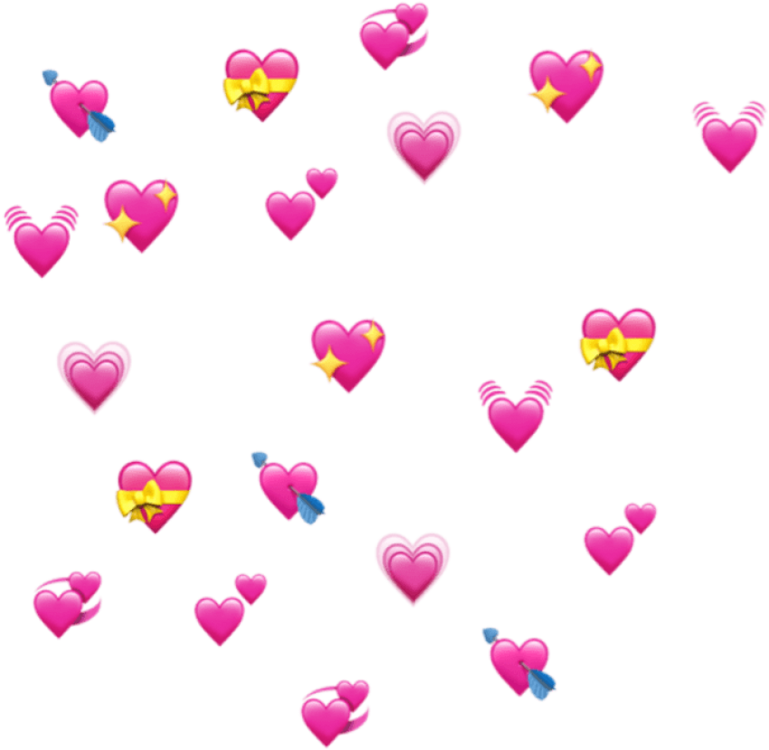 Heart Meme PNG Isolated File