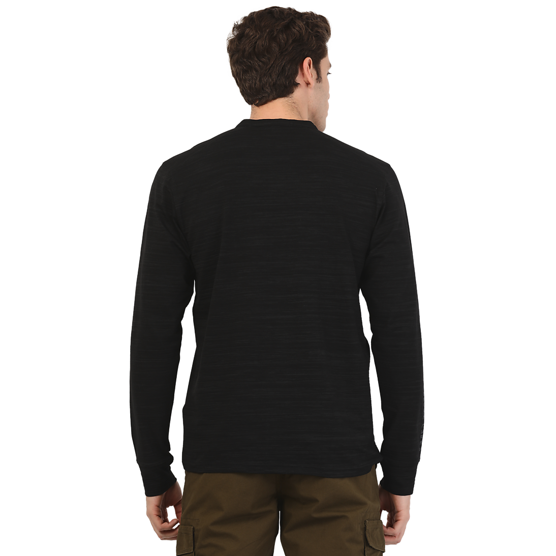 Henley Collar T-Shirt PNG Picture