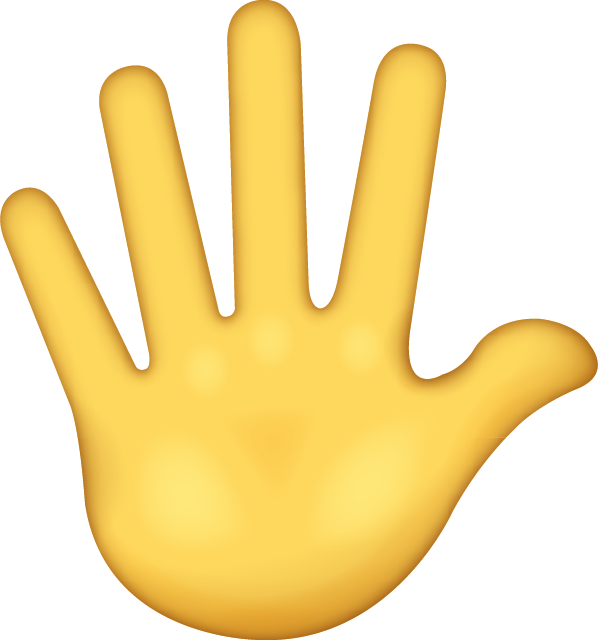 Hi Five Emoji PNG Transparent