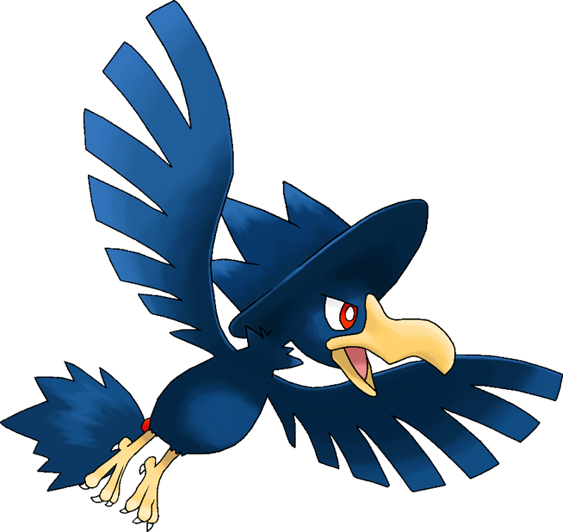 Honchkrow Pokemon PNG Isolated Clipart
