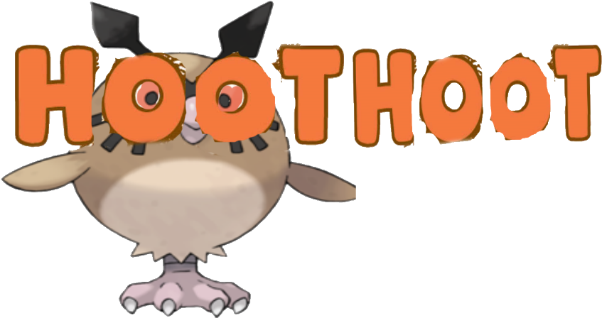 Hoothoot Pokemon PNG Isolated Clipart