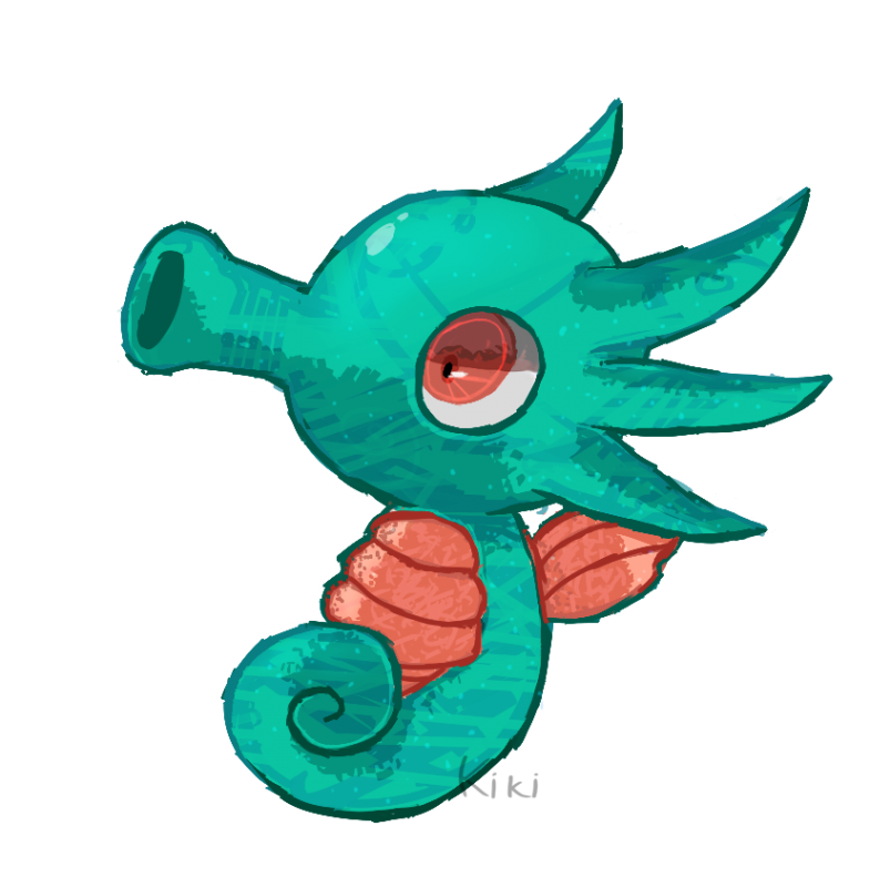 Horsea Pokemon PNG Isolated File