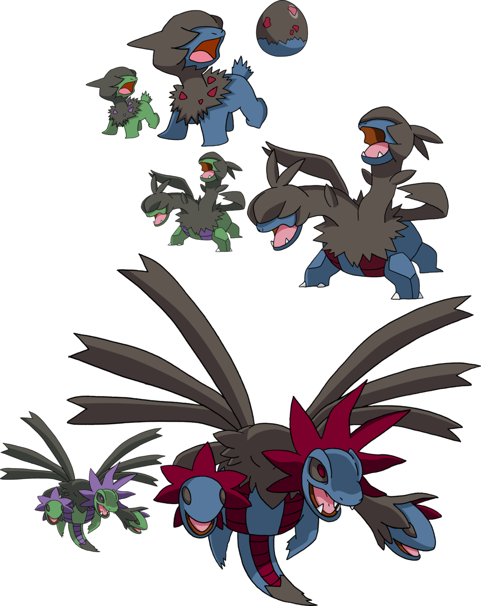 Hydreigon Pokemon PNG HD Isolated