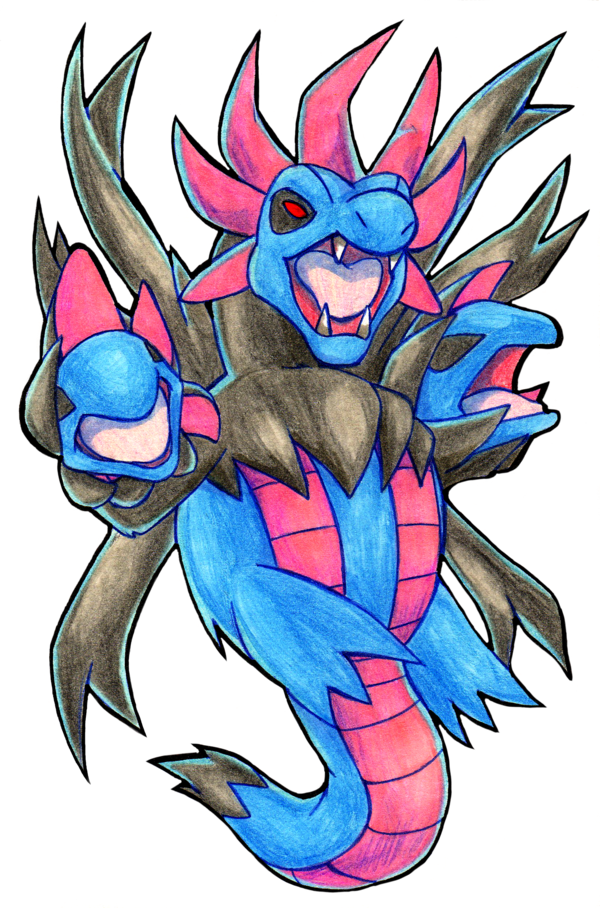 Hydreigon Pokemon PNG Isolated File