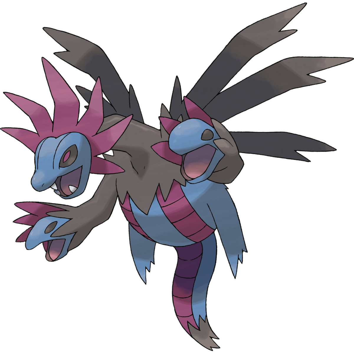 Hydreigon Pokemon PNG Isolated HD