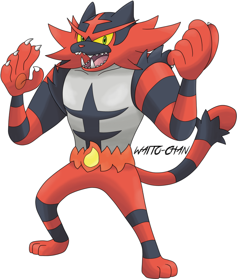 Incineroar Pokemon PNG Isolated HD Pictures