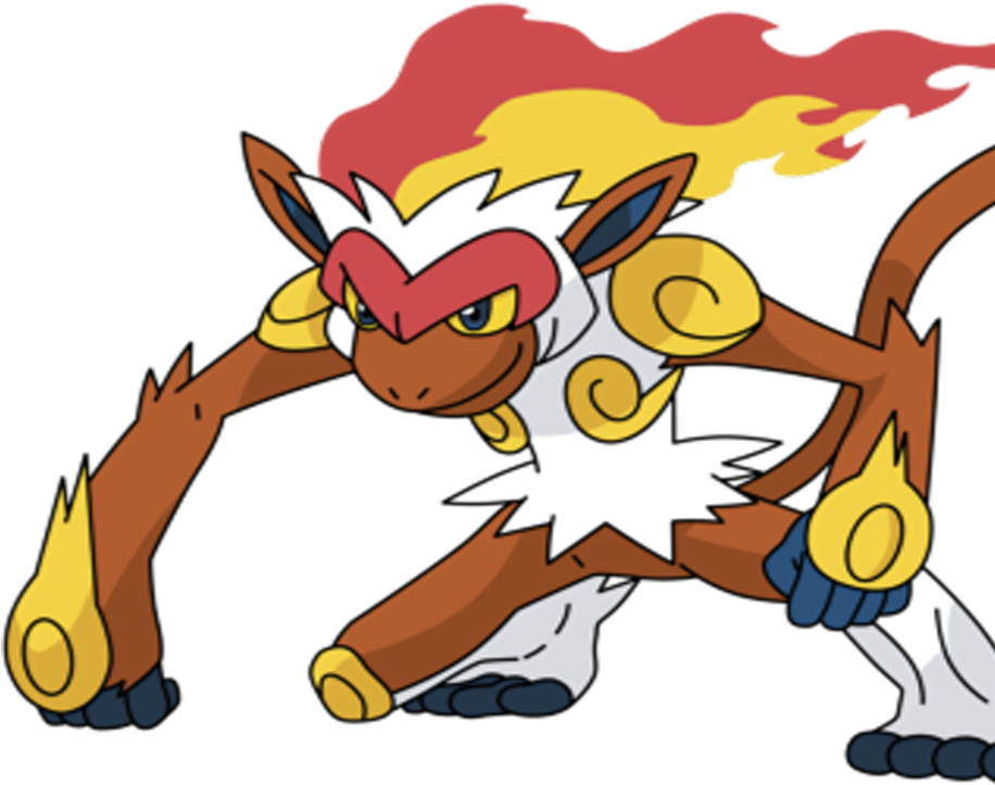 Infernape Pokemon PNG Isolated Picture