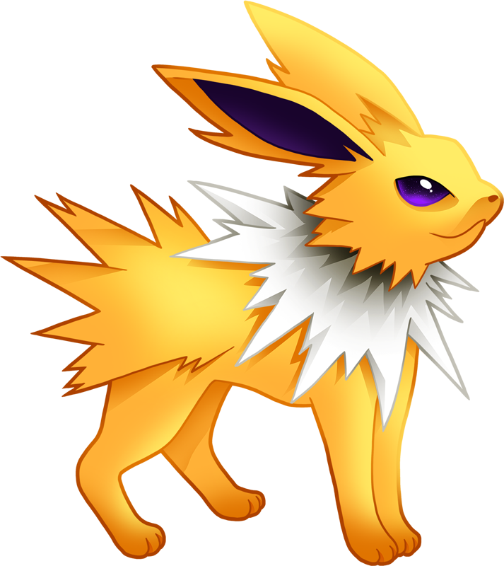 Jolteon Pokemon PNG Isolated Transparent