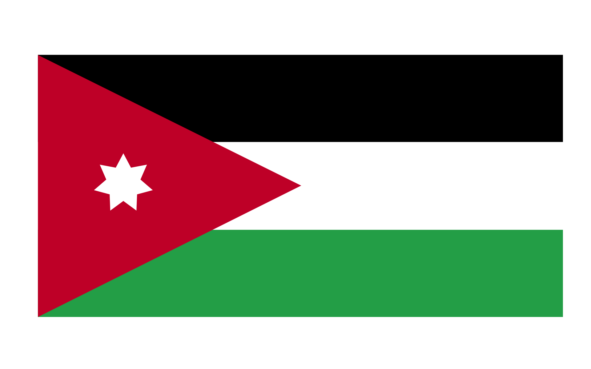 Jordan Flag PNG HD Isolated