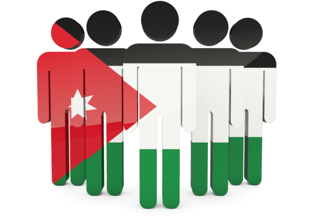 Jordan Flag PNG Isolated Image