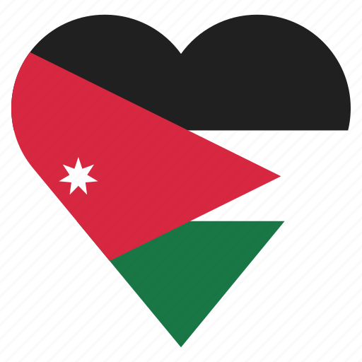 Jordan Flag PNG Photo