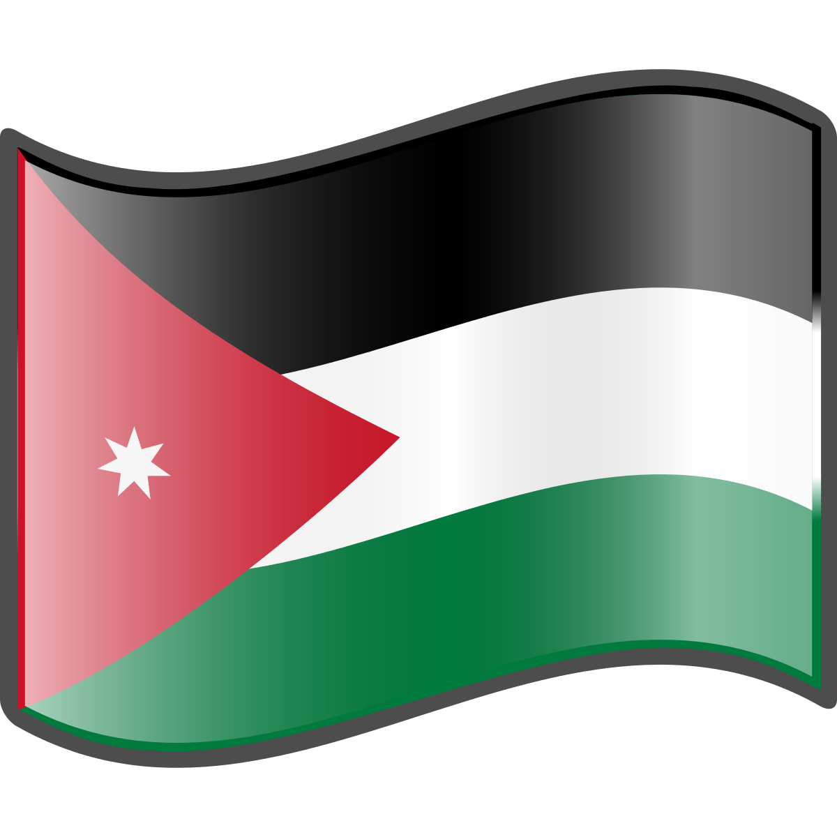 Jordan Flag PNG Photos
