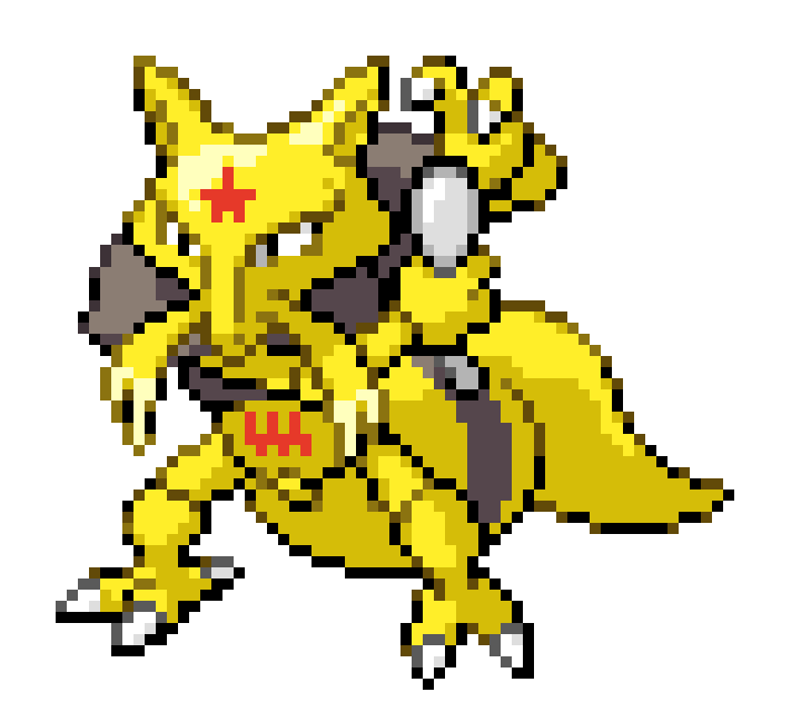 Kadabra Pokemon PNG Isolated Picture