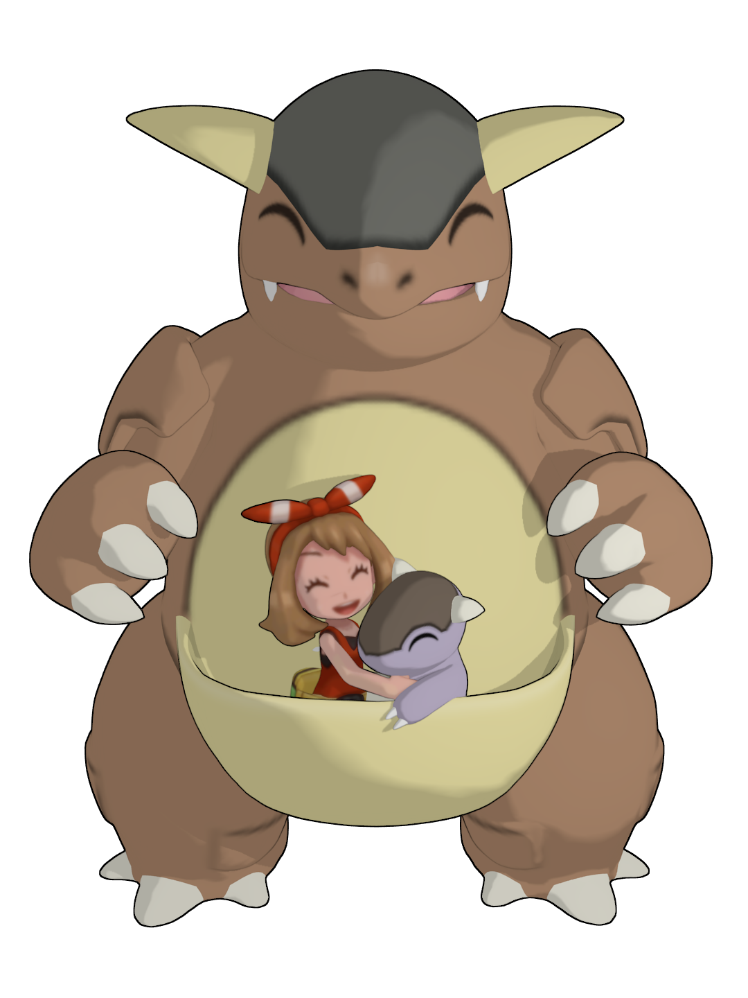 Kangaskhan Pokemon PNG Isolated HD Pictures