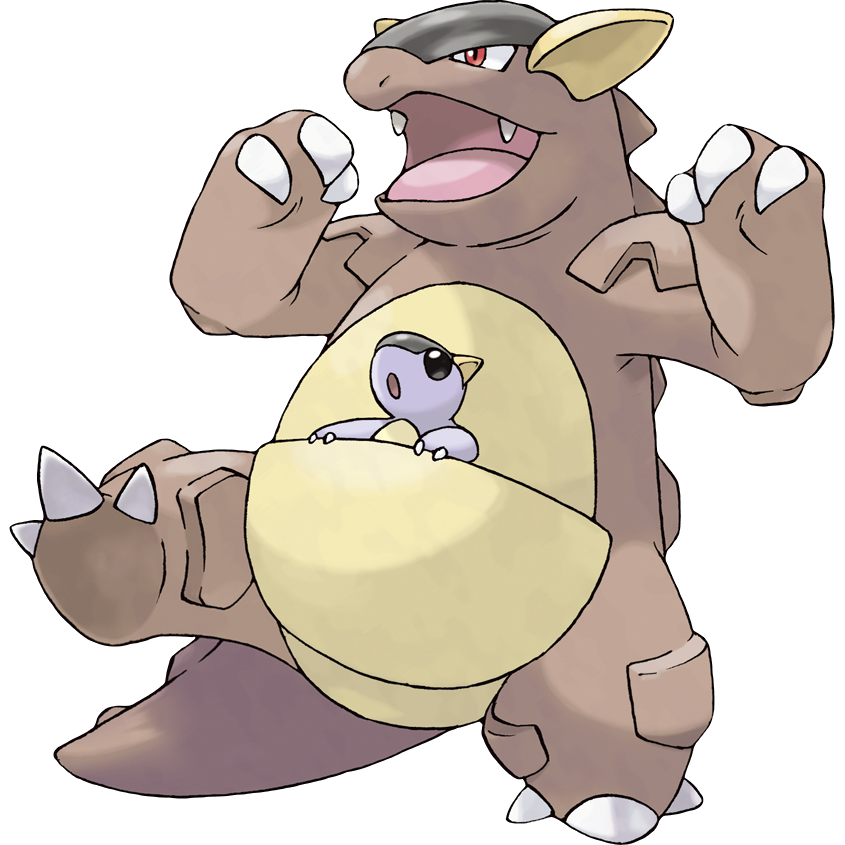 Kangaskhan Pokemon PNG Isolated Picture