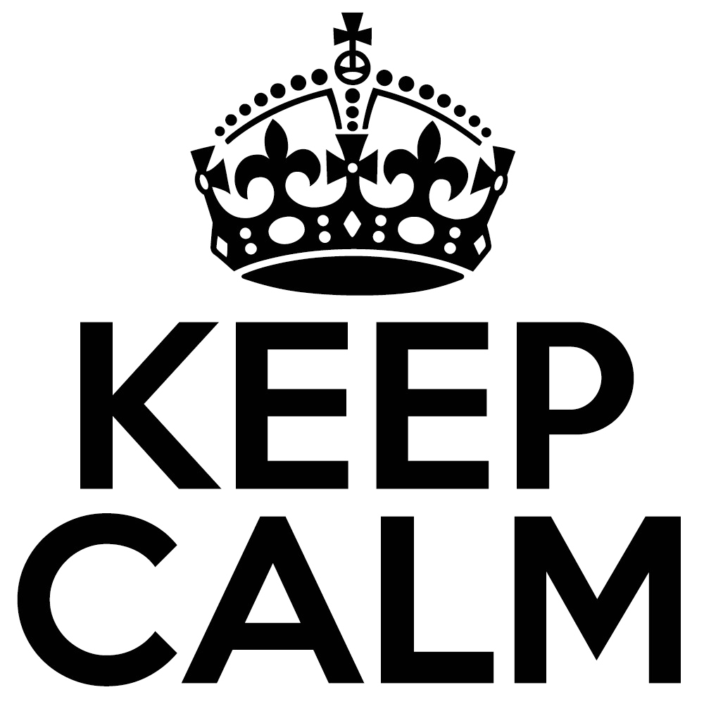 Keep Calm Logo PNG Pic