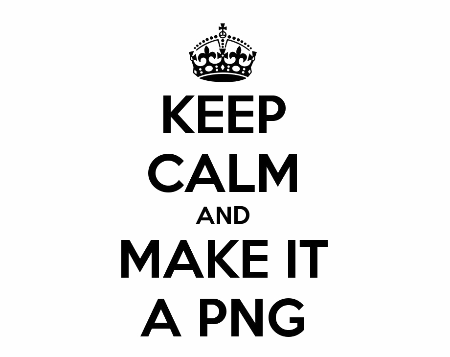 Keep Calm Logo PNG