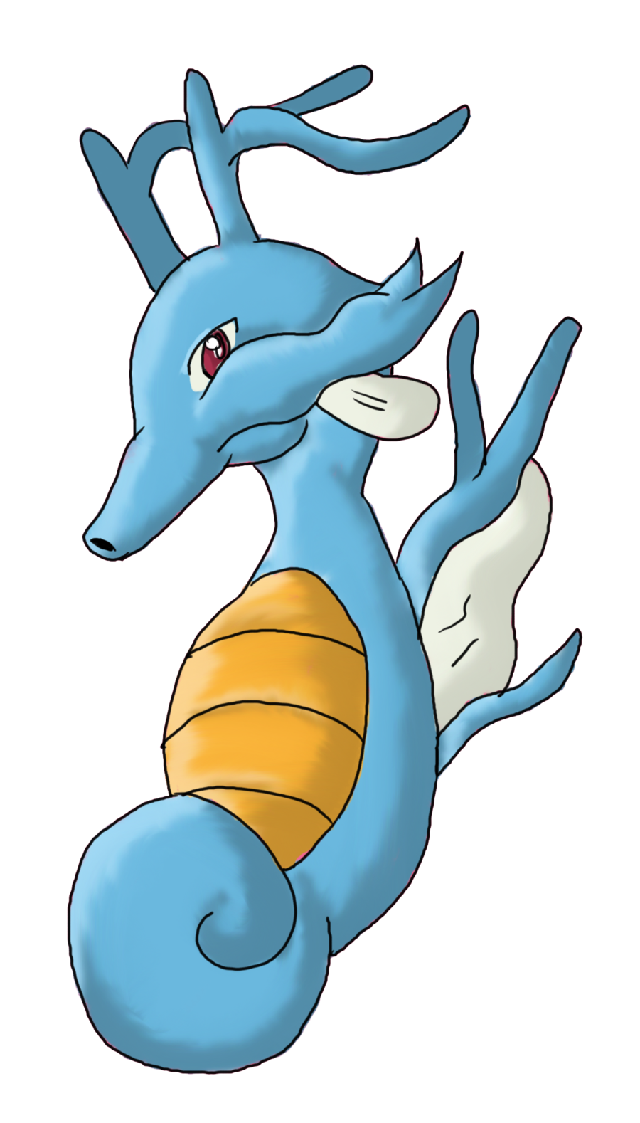 Kingdra Pokemon PNG Isolated Picture