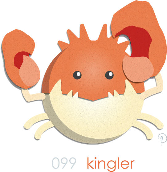 Kingler Pokemon PNG Isolated Transparent