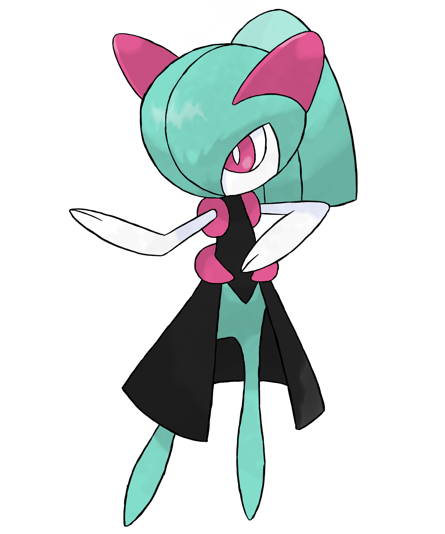 Kirlia Pokemon PNG Isolated Picture