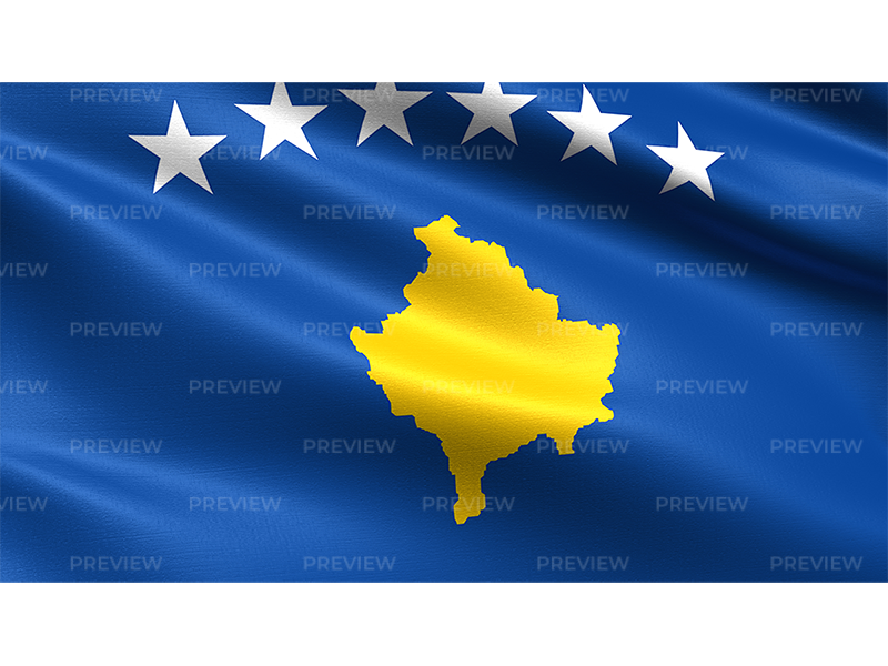 Kosovo Flag PNG HD
