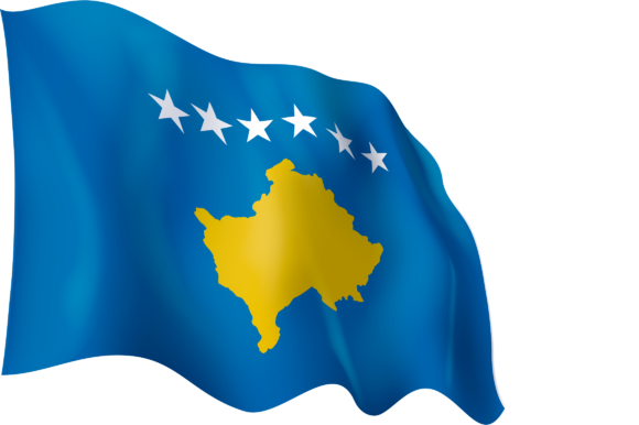 Kosovo Flag PNG Pic