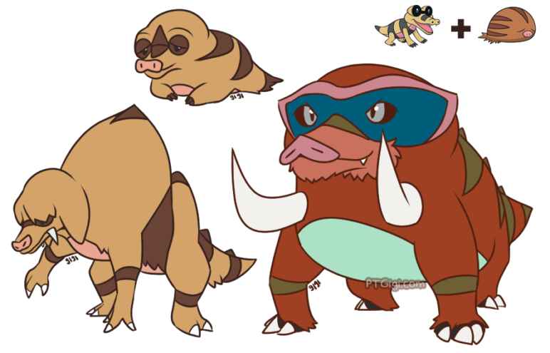 Krokoroc Pokemon PNG Isolated Picture