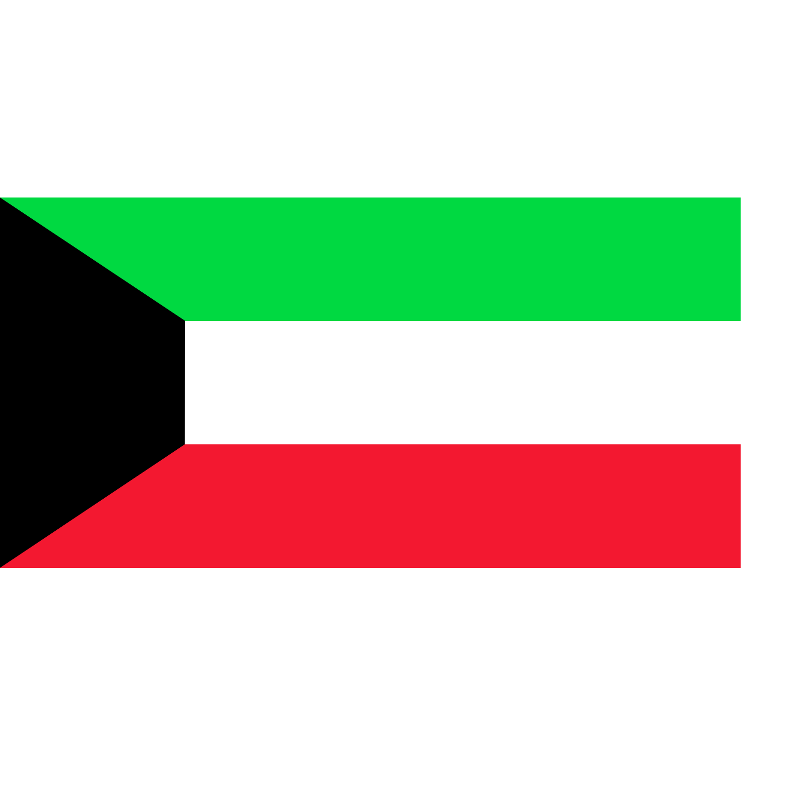 Kuwait Flag PNG Isolated Image