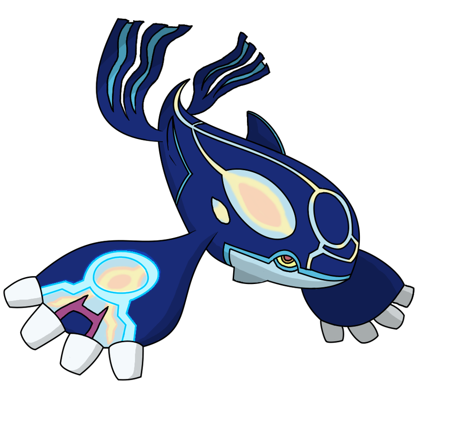 Kyogre Pokemon PNG Isolated Clipart