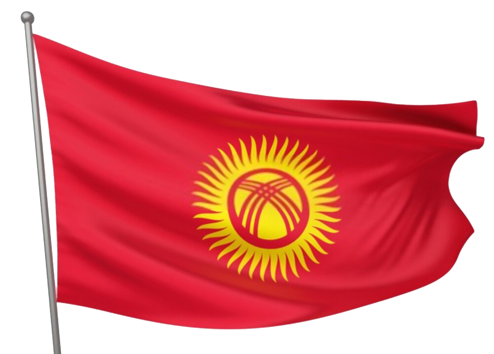 Kyrgyzstan Flag PNG Isolated Image