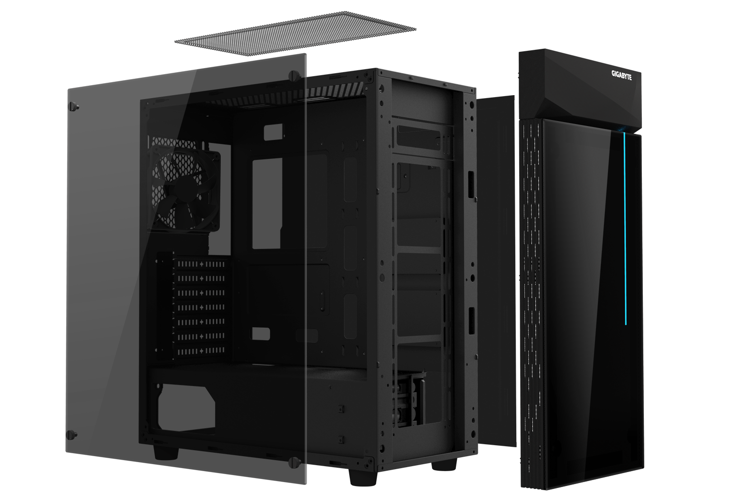 LED CPU Cabinet PNG Transparent Picture