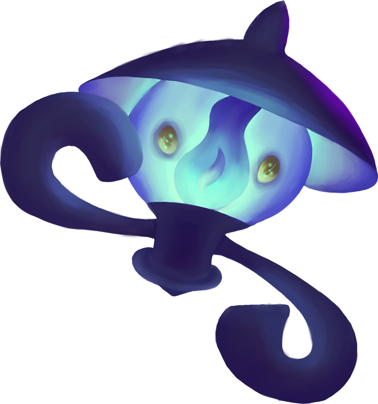 Lampent Pokemon PNG Isolated Image