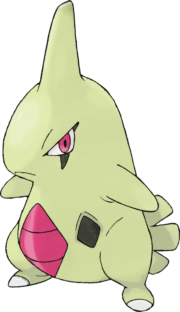 Larvitar Pokemon Background Isolated PNG