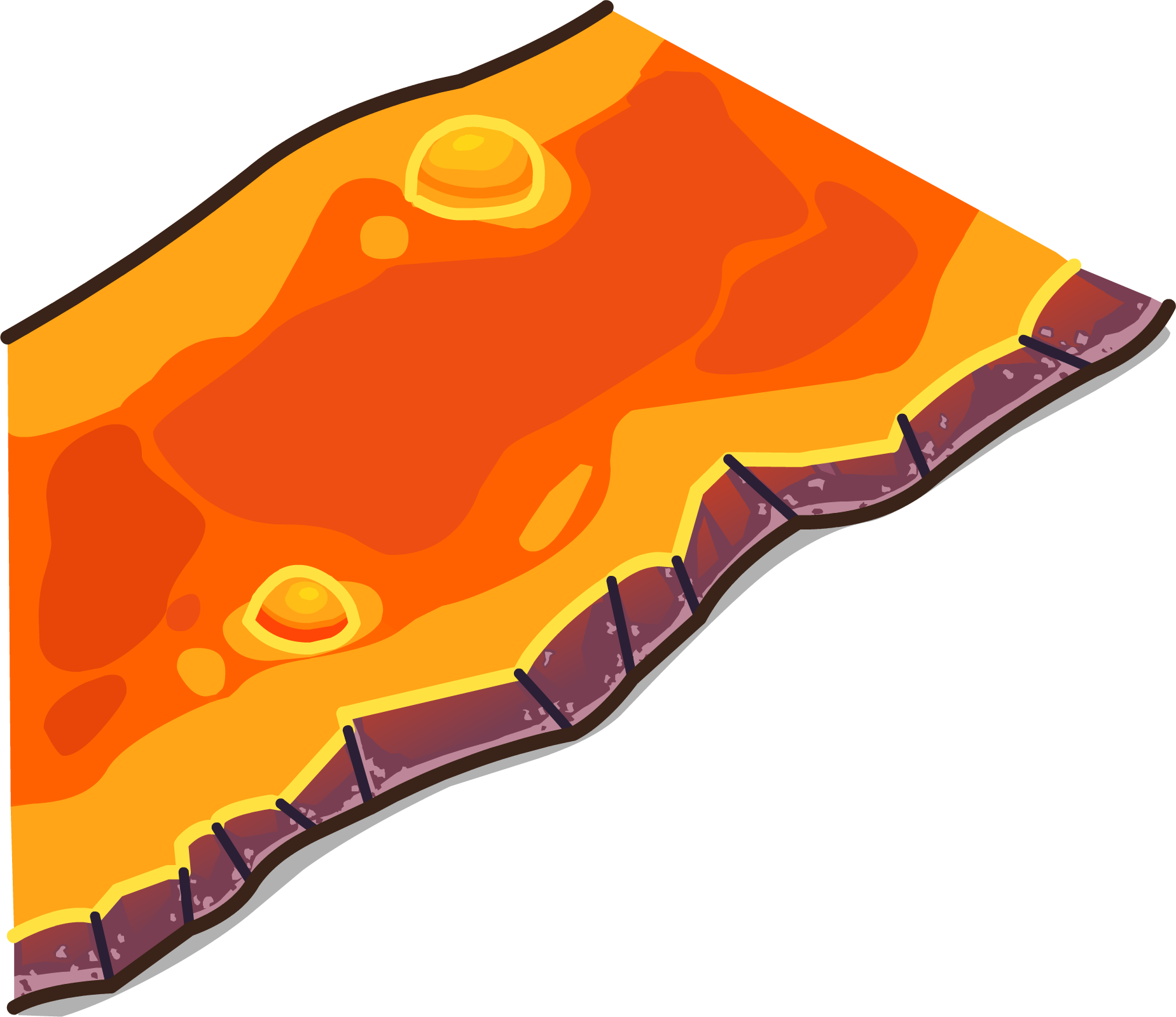 Lava PNG Isolated File
