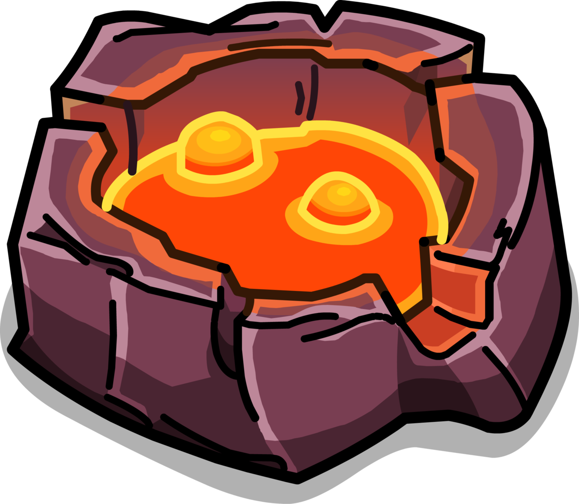 Lava PNG Isolated Photo