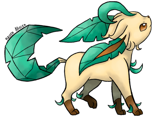 Leafeon Pokemon PNG Isolated Photo