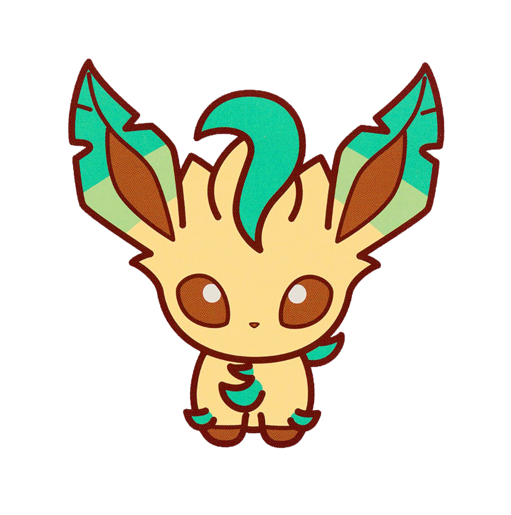 Leafeon Pokemon PNG Isolated Pic