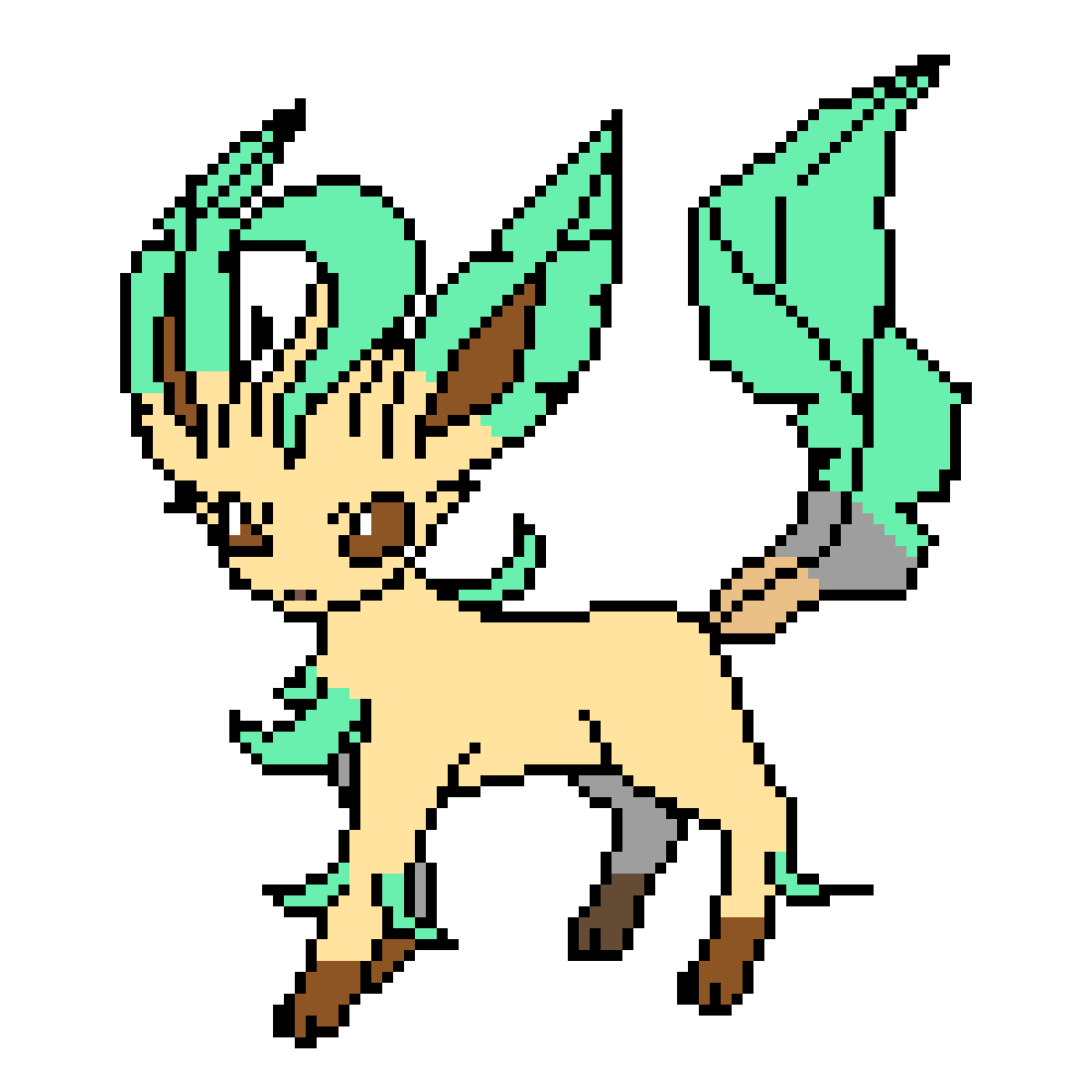 Leafeon Pokemon PNG Isolated Transparent