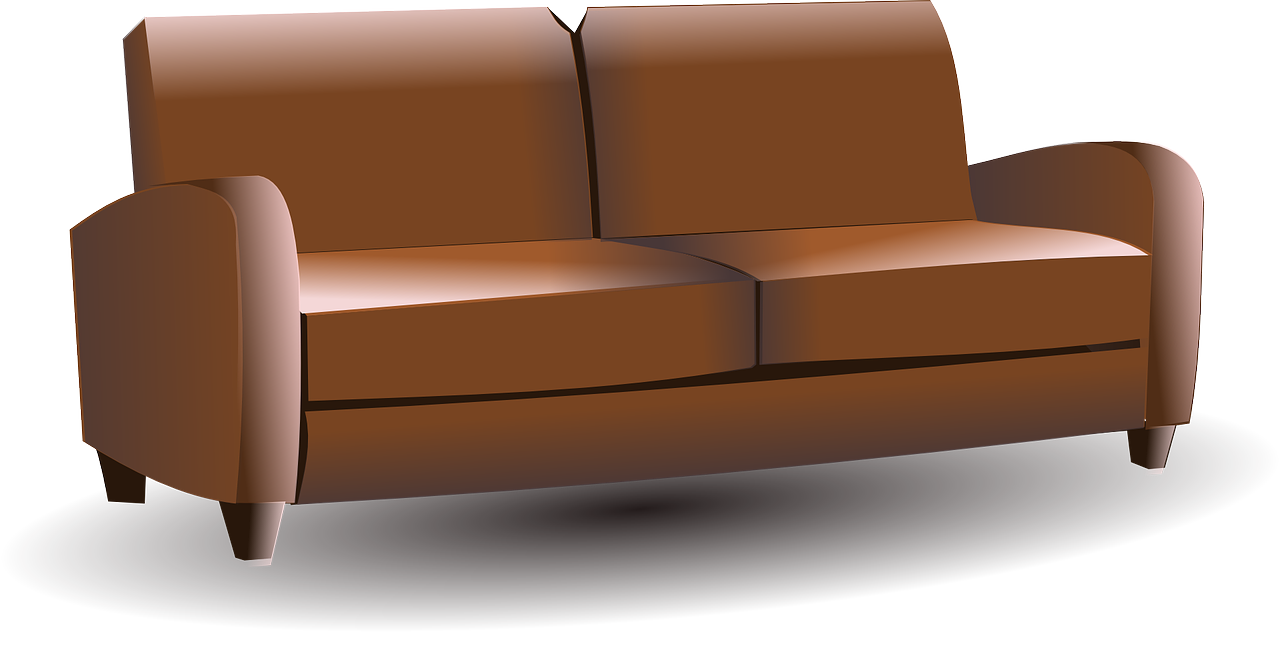 Leather Sofa PNG HD