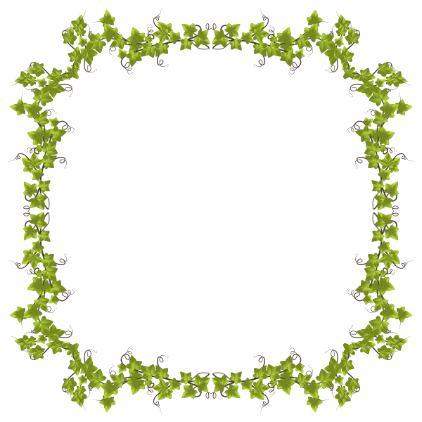 Leaves Frame PNG Isolated HD
