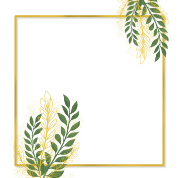 Leaves Frame PNG Isolated Photos