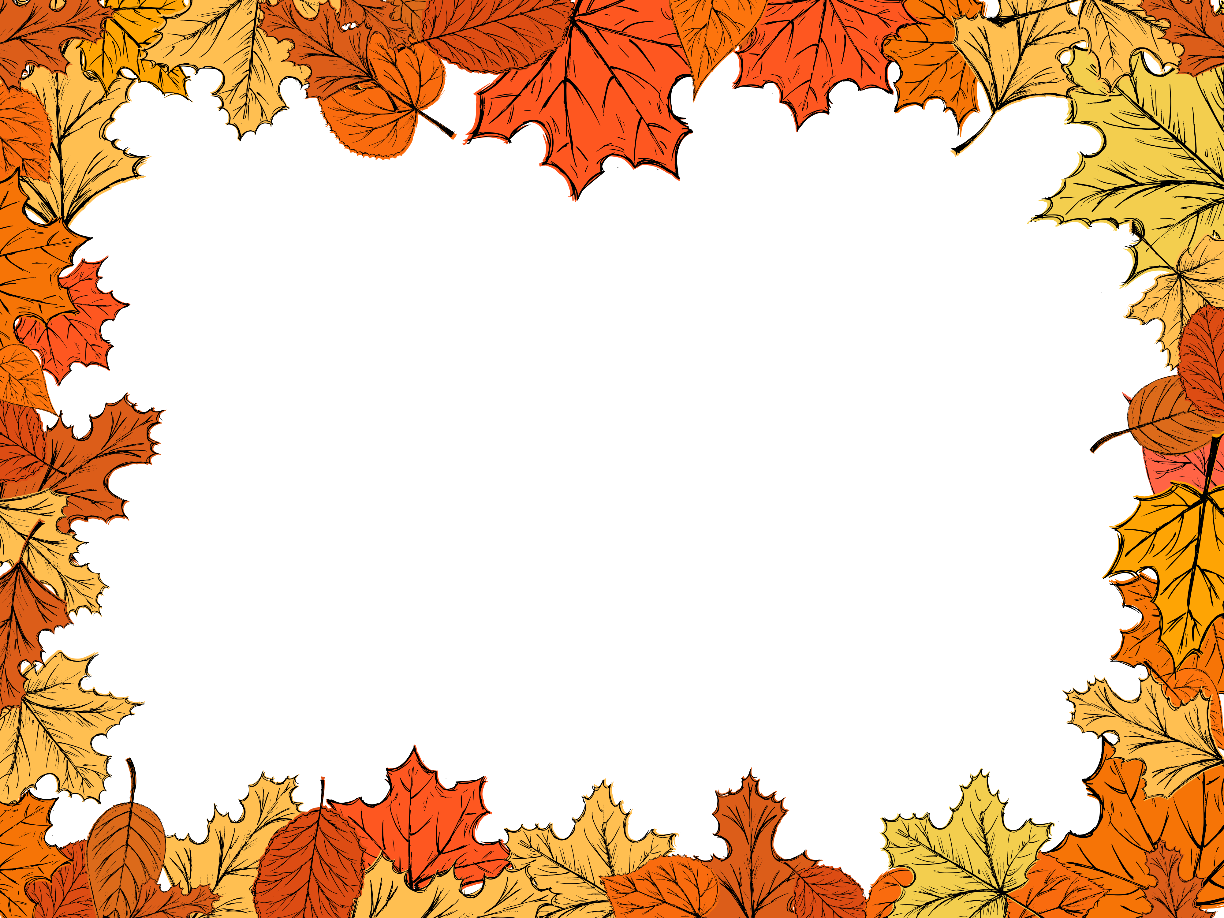 Leaves Frame PNG Photos