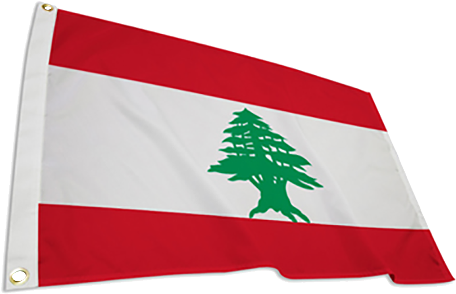Lebanon Flag PNG Pic