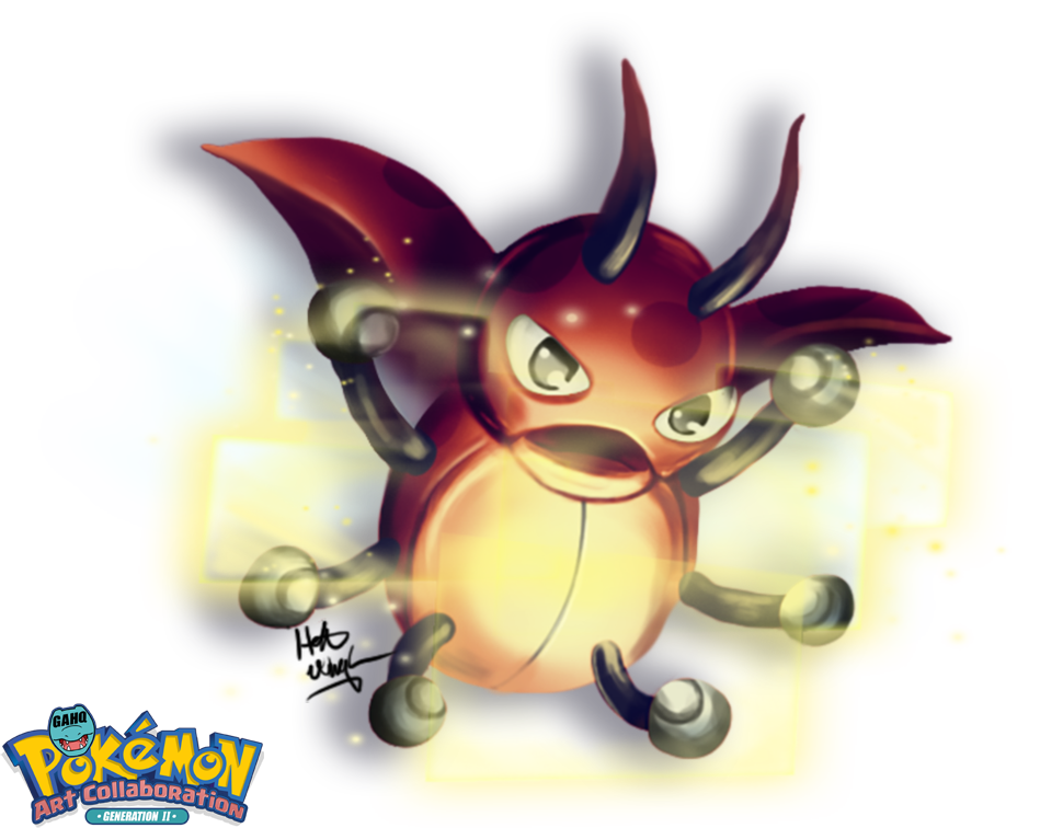 Ledyba Pokemon PNG Isolated Picture