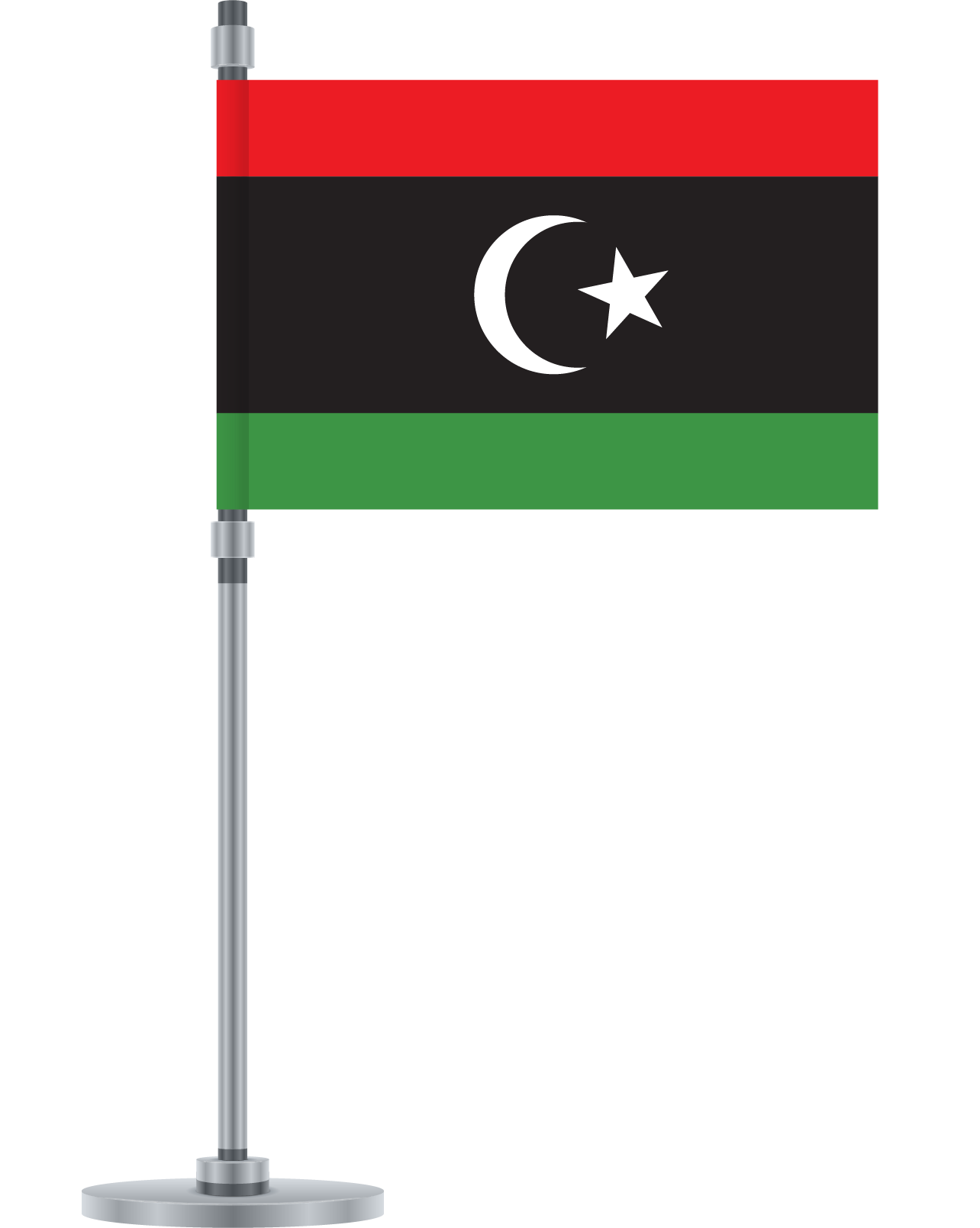 Libya Flag PNG Isolated HD