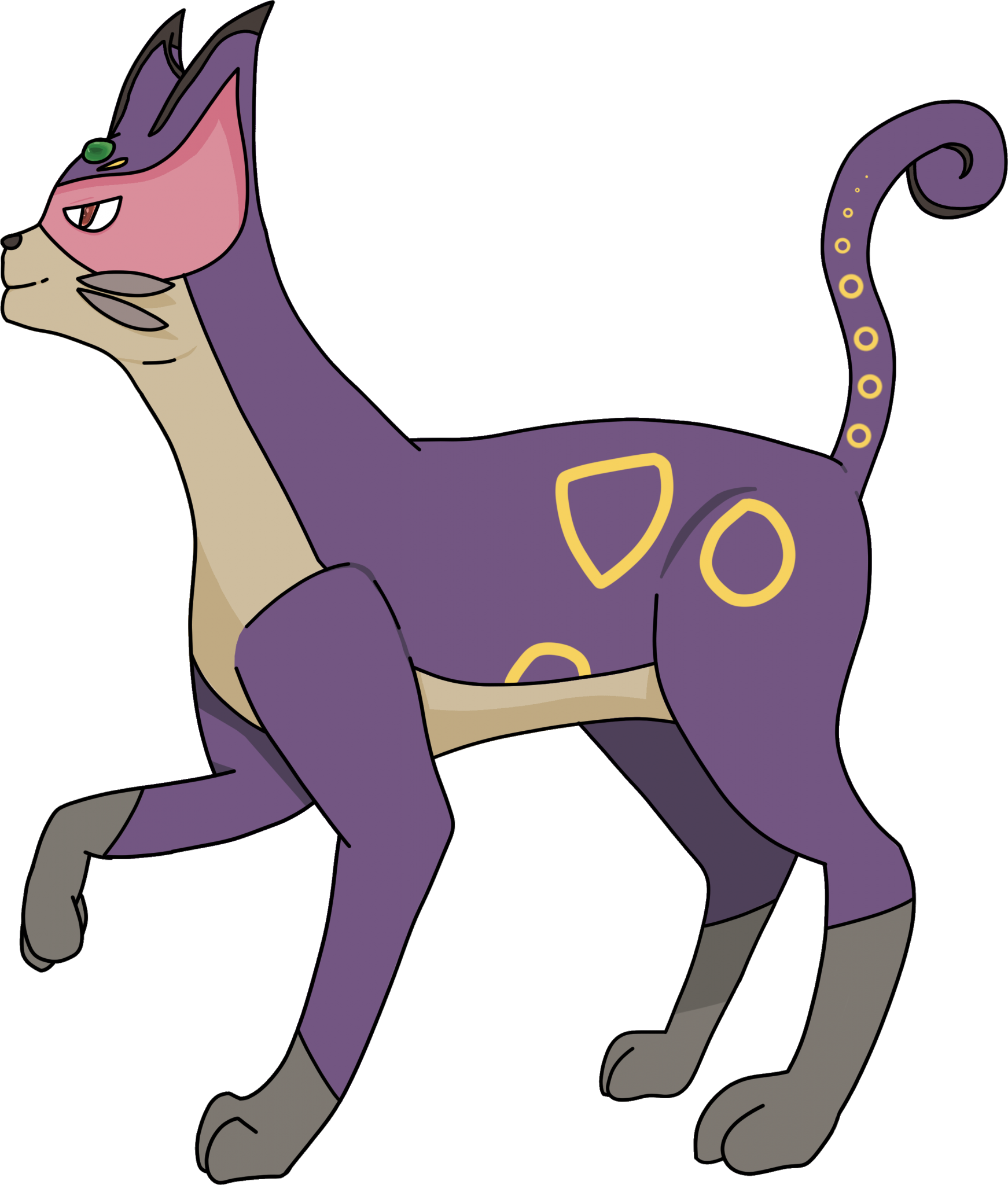 Liepard Pokemon PNG Isolated Picture